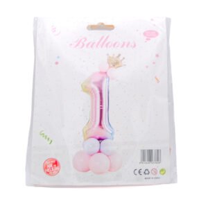 Ballon en forme de chiffre 1 pour décoration d'anniversaire ou d'évènement