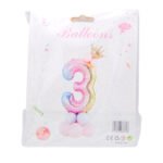 Ballon en forme de chiffre 3 pour décoration d'anniversaire ou d'évènement