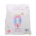 Ballon en forme de chiffre 0 pour décoration d'anniversaire ou d'évènement