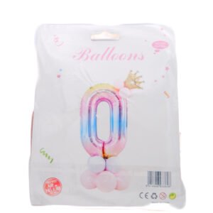 Ballon en forme de chiffre 0 pour décoration d'anniversaire ou d'évènement