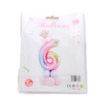 Ballon en form de chiffre 6 pour décoration d'anniversaire ou d'évènement