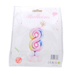 Ballon en forme de chiffre 8 pour décoration d’anniversaire ou d’événement