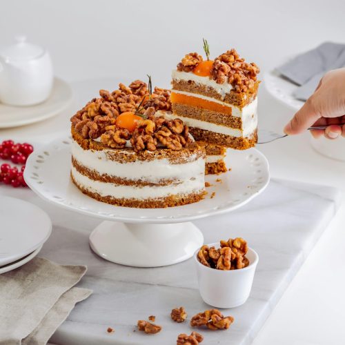 pexels-photo-10311435-10311435 Indulge in this gourmet walnut layer cake topped with cream, perfect for dessert lovers.